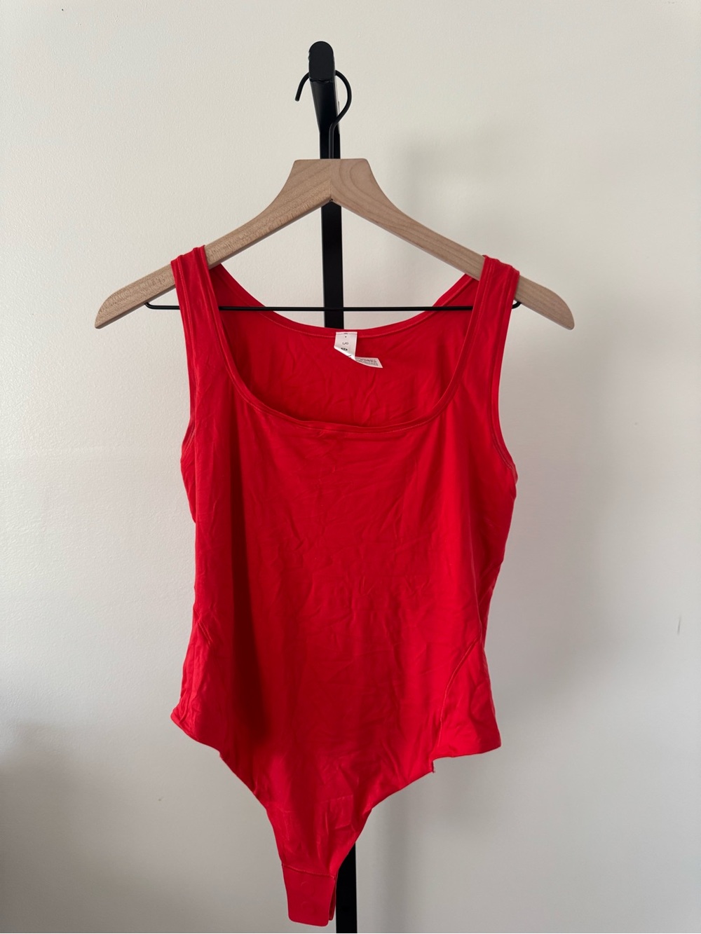 Lululemon Wundermost Red Scoop Neck Tank Bodysuit